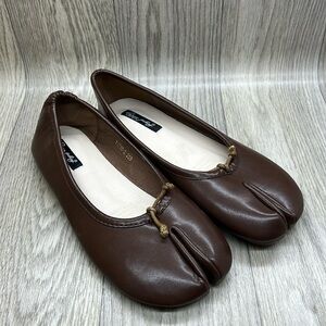 Brown Leather Flats